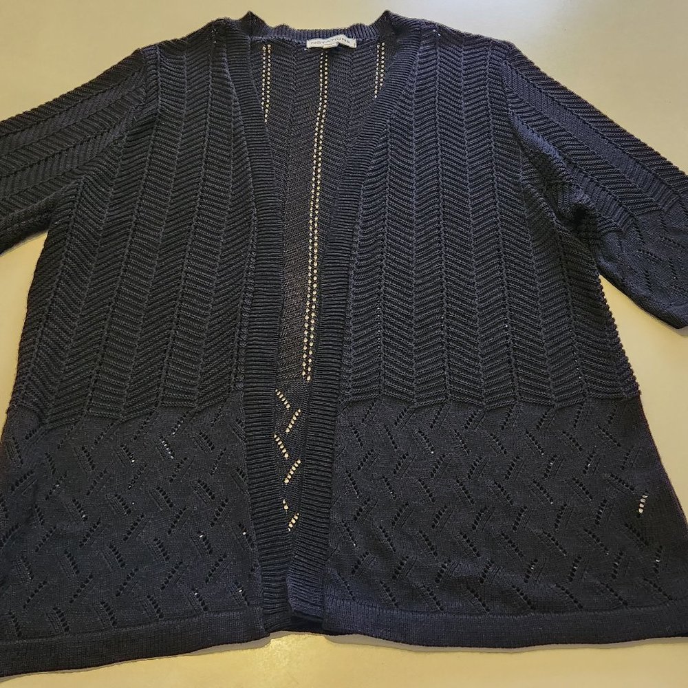 NOTATIONS Black sweater/ cardigan